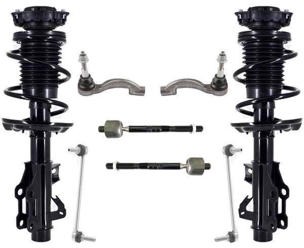 Front Struts Tie Rods Links For Camaro LT Convrtible 16-22 W/O Variable Damping
