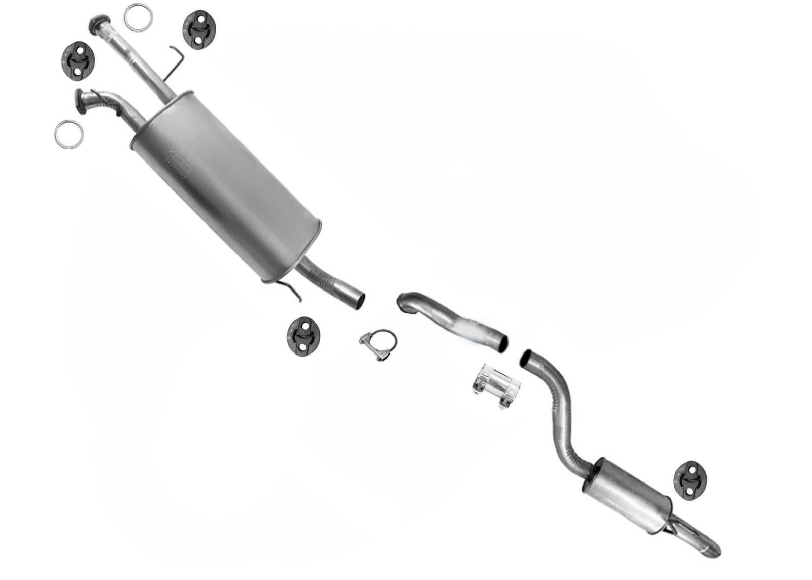 Tubo de escape del silenciador del sistema de escape para Toyota Sequoia 2008-2019 4.6L 5.7L