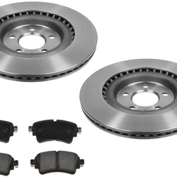 High Carbon Rear Vented Disc Brake Rotors Pads for Audi A6 all-road 2020-2021