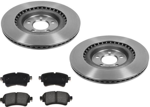High Carbon Rear Vented Disc Brake Rotors Pads for Audi A6 all-road 2020-2021