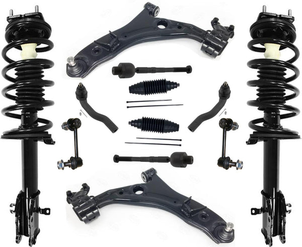 Front Struts Lower Control Arms Tie Rods & Links For Mazda CX-9 2007-2015