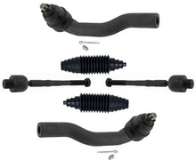 Front Inner & Outer Tie Rods & Universal Boots For Mazda CX-9 2007-2015
