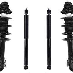 Front Complete Struts W/ Coil Spring & Rear Shocks For Toyota Yaris 2006-2014