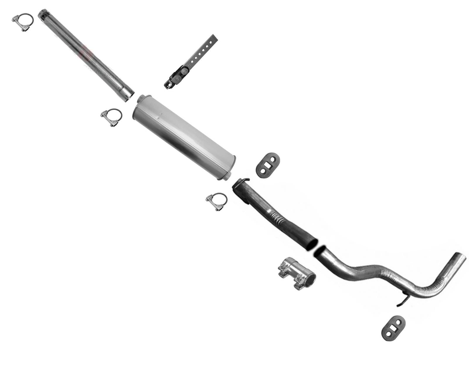 Abrazaderas de tubo de escape para soldar, silenciador, para Chevrolet Express 1500 2500 2010-2017