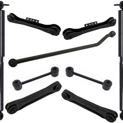 Rear Control Arms Sway Bar Links Trac Bar & Shocks For Jeep Wrangler 1997-2006