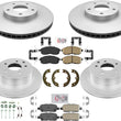 Front & Rear Coated Brake Rotors & Brake Pads For Nissan Altima 2.5L 2002-2006