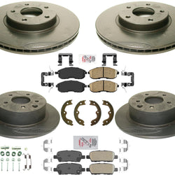 Performance Carbon Brake Rotors & Disc Brake Pads for 02-06 Nissan Altima 2.5L