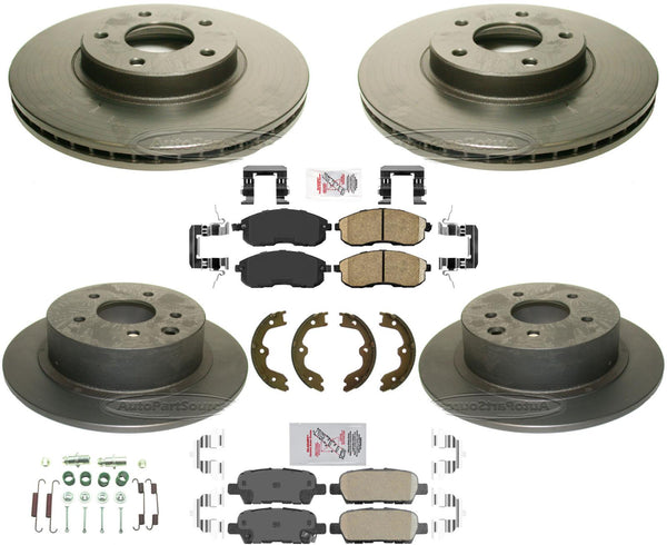 Performance Carbon Brake Rotors & Disc Brake Pads for 02-06 Nissan Altima 2.5L