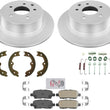 Rear Coated Brake Rotors & Disc Brake Pads For Nissan Altima 2.5L 2002-2006