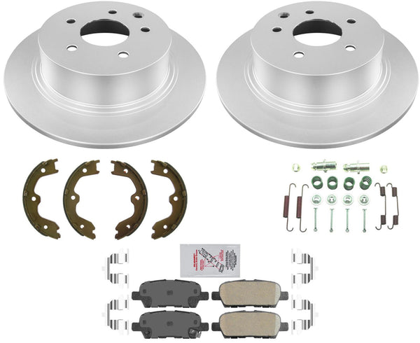 Rear Coated Brake Rotors & Disc Brake Pads For Nissan Altima 2.5L 2002-2006