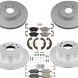 Coated Brake Rotors & Disc Brake Pads For Nissan Altima 3.5L SE-R 2005-2006