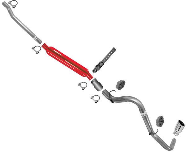 Cherry Bomb Performance Muffler Exhaust System For Dakota Club Cab 00-2003