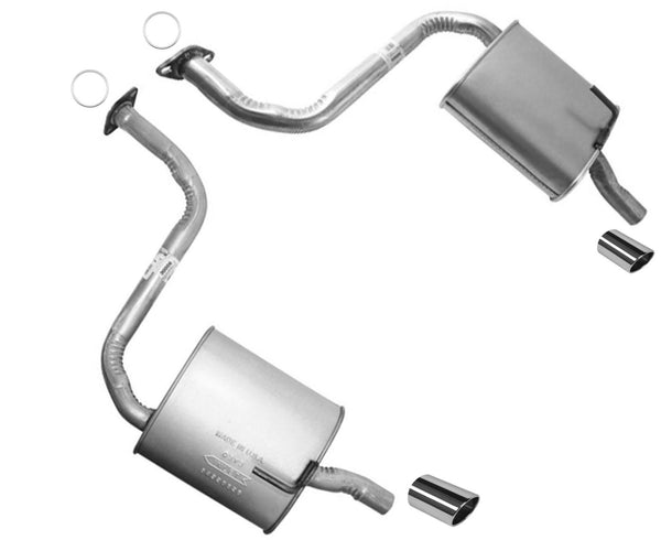 Left and Right Dual Mufflers Made in USA For Nissan Maxima 2009-2017