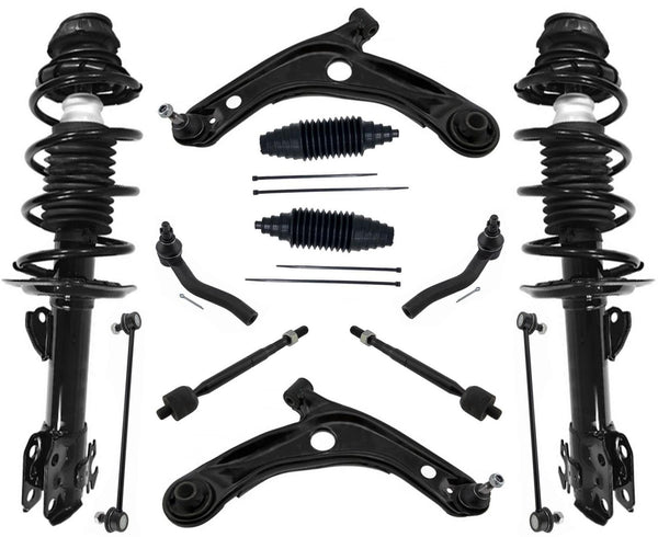 Front Complete Struts Control Arms Tie Rods & Links For Toyota Yaris 2006-2014