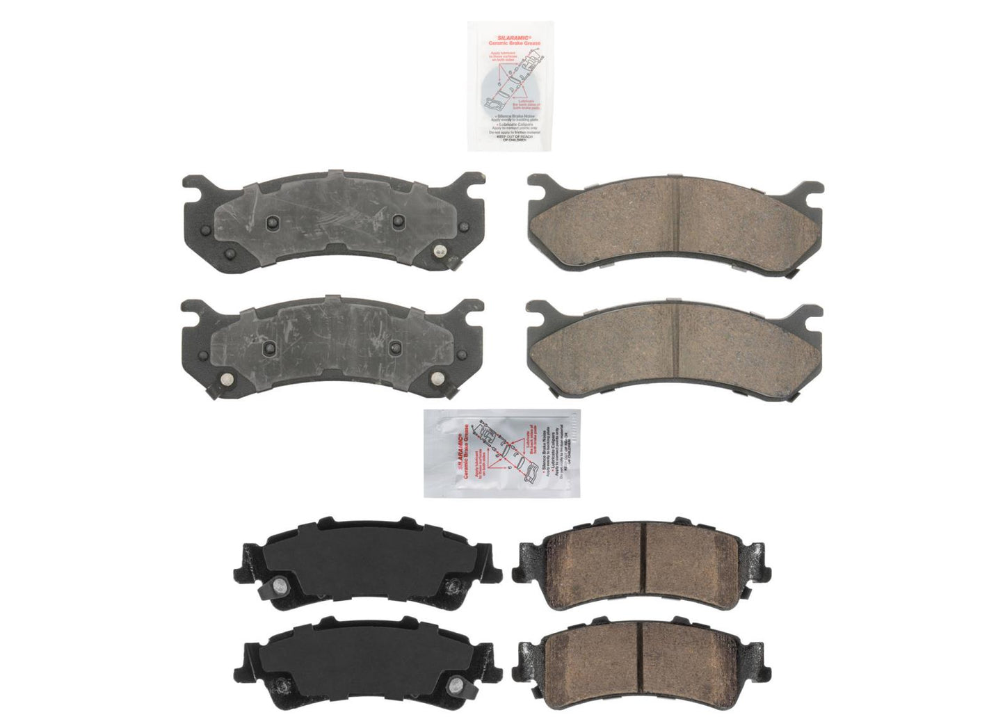 Fits For 2003-2005 Chevrolet ASTRO VAN Rear Wheel Drive Only F & R Brake Pads