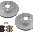 Front Coated Brake Rotors & Ceramic Pads For Toyota Prius 2004-2009