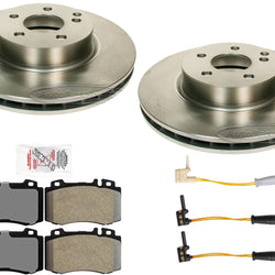 Front Disc Brake Rotors & Pads for Mercedes Benz E500 2003-2006 Rear Wheel Drv