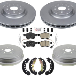Front Coated Brake Rotors & Ceramic Brake Pads For Ram ProMaster City 2014-2022