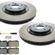 Carbon Brake Rotors & Pads For Mercedes Benz C55 AMG 05-07 W/ 345MM 4 Piston
