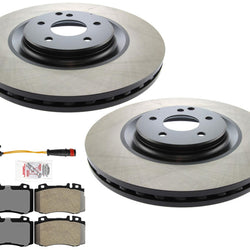Carbon Brake Rotors & Pads For Mercedes Benz C55 AMG 05-07 W/ 345MM 4 Piston