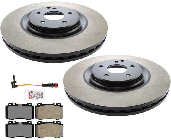 Carbon Brake Rotors & Pads For Mercedes Benz C55 AMG 05-07 W/ 345MM 4 Piston
