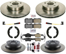 Rotores de freno de disco y pastillas de freno para Mercedes Benz E350 2006 con parte trasera sólida