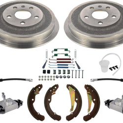 Rear Brake Drums Brake Shoes Hardware For Volkswagen Jetta 2.0L 2.5L 2011-2012