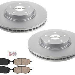 Front Coated Brake Rotors & Ceramic Brake Pads For Subaru Tribeca 2006-2014