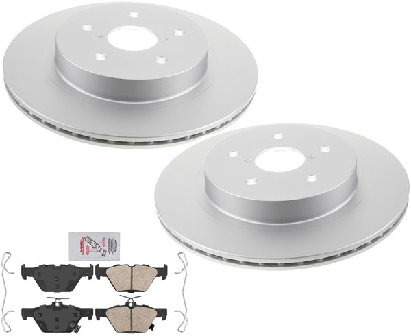 Rear Coated Brake Rotors & Ceramic Pads For Subaru Outback & Legacy 2015-2021