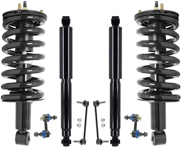 Front Struts & Rear Shocks & Links For Nissan Titan 2017 2022 2023 4 Wheel Drive