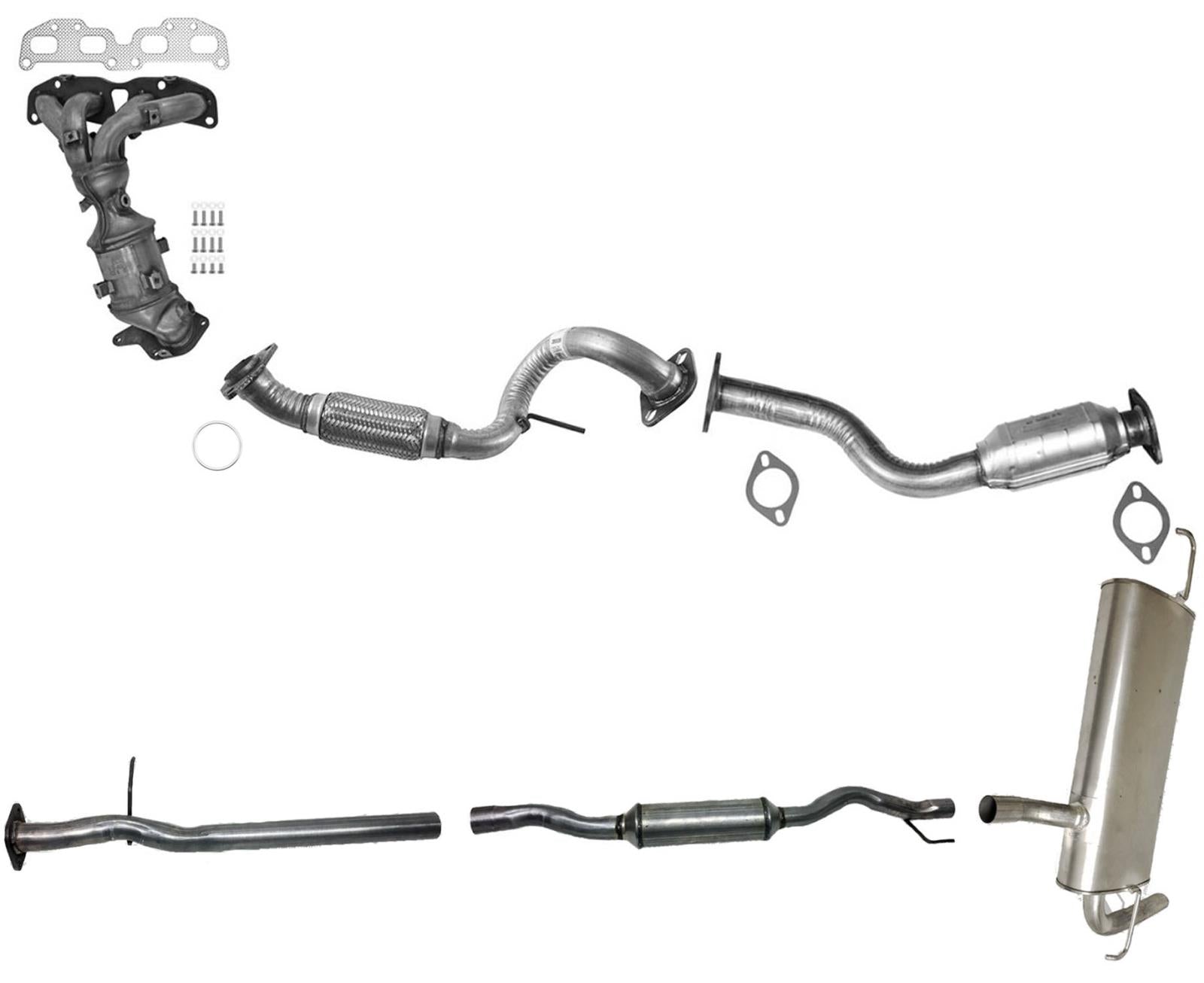 Full Exhaust System For 08-13 Rogue FEDERAL EMISSIONS ALL WHEEL DRIVE MODEL ONLY
