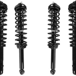 Front & Rear Complete Struts W/ Coil Spring Assembly For Honda CR-V 1997-2001