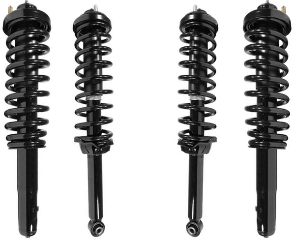 Front & Rear Complete Struts W/ Coil Spring Assembly For Honda CR-V 1997-2001