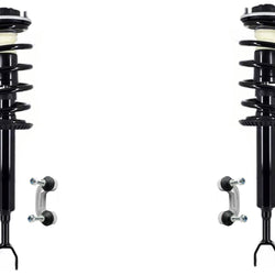 Front Complete Struts Assembly & Sway Bar Links For Audi A4 Quattro 1996-2001