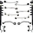 Front Complete Struts Upper Lower Control Arms & Links For A4 Quattro 1996-2001