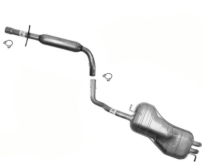 Sistema de escape para Volswagen Beetle 2,0 AEG AVH AZG BEV BEV código de motor 98-04