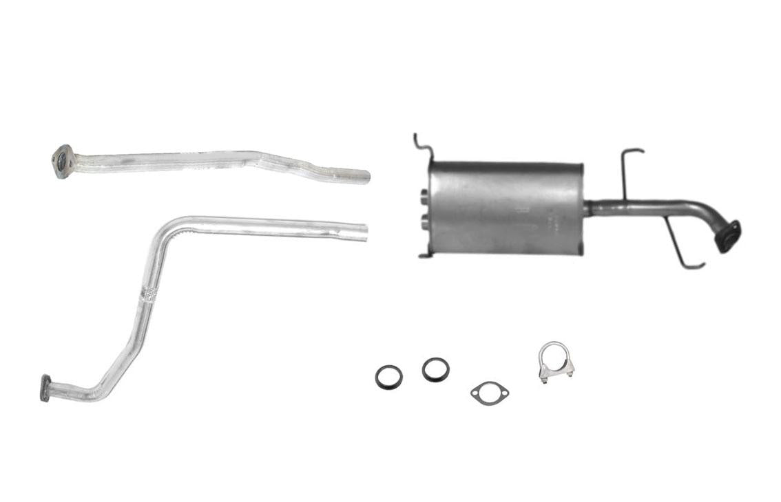 Tubo H del silenciador medio sin flexión en el tubo P/S para Nissan Pathfinder QX4 Infiniti 01-04