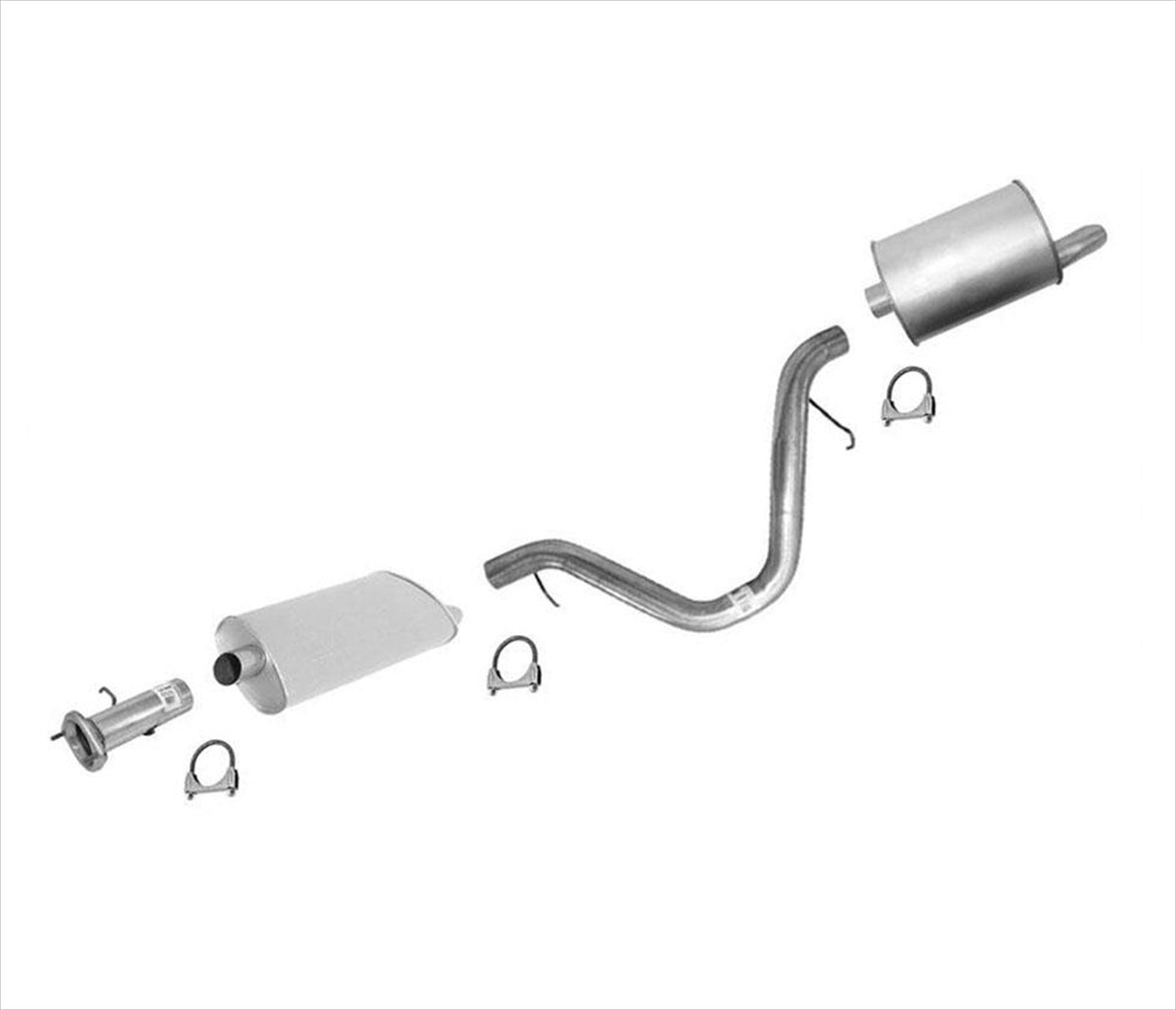 Sistema de escape silenciador para GM Trailblazer 02-05 4.2 con base de rueda de 113 pulgadas únicamente