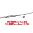 Exhaust Extension Pipe Resonator for Toyota Camry 97-01 2.2L 4 Cylinder
