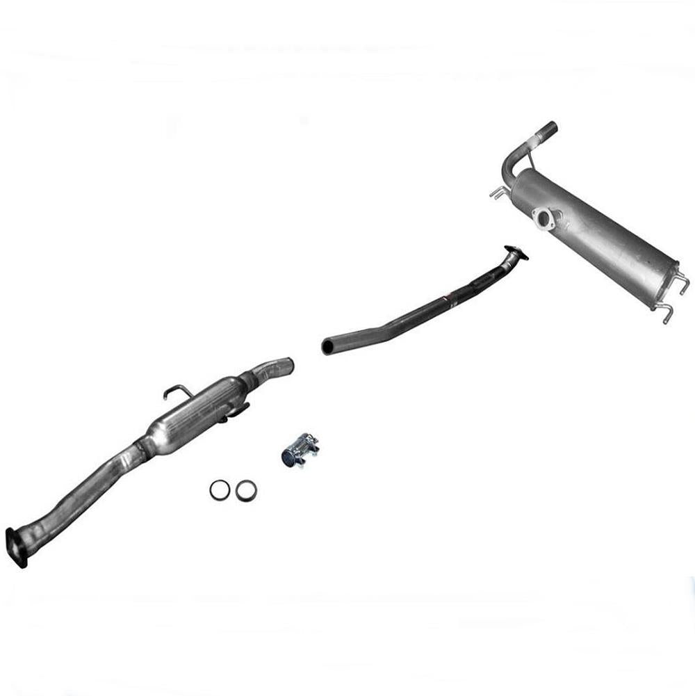 Tubo de extensión, silenciador trasero, sistema de escape para Toyota Rav4 2.0L 2001 a 2003