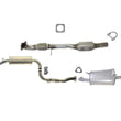 Exhaust System Rear Converter Middle Resonator & Muffler For V40 S40 1.9L 01-04