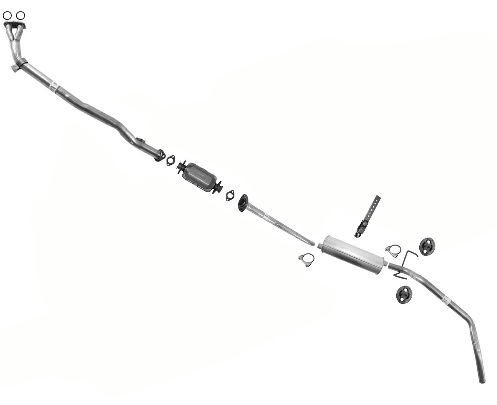 Exhaust Converter For Toyota Pick Up 2.4L 1989-1995 121" Wheelbase 4 Wheel Drive - Photo 7