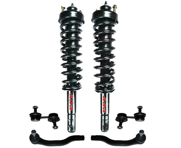 Front Complete Strut Assembly Outer Tie Rods & Links For Honda CR-V 1997-2001