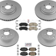 Front & Rear Disc Brake Rotors Ceramic Brake Pads for 2019-2022 Infiniti QX50