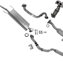 Sistema de escape completo convertidores delanteros y traseros para Toyota Rav4 2.4L 06-08