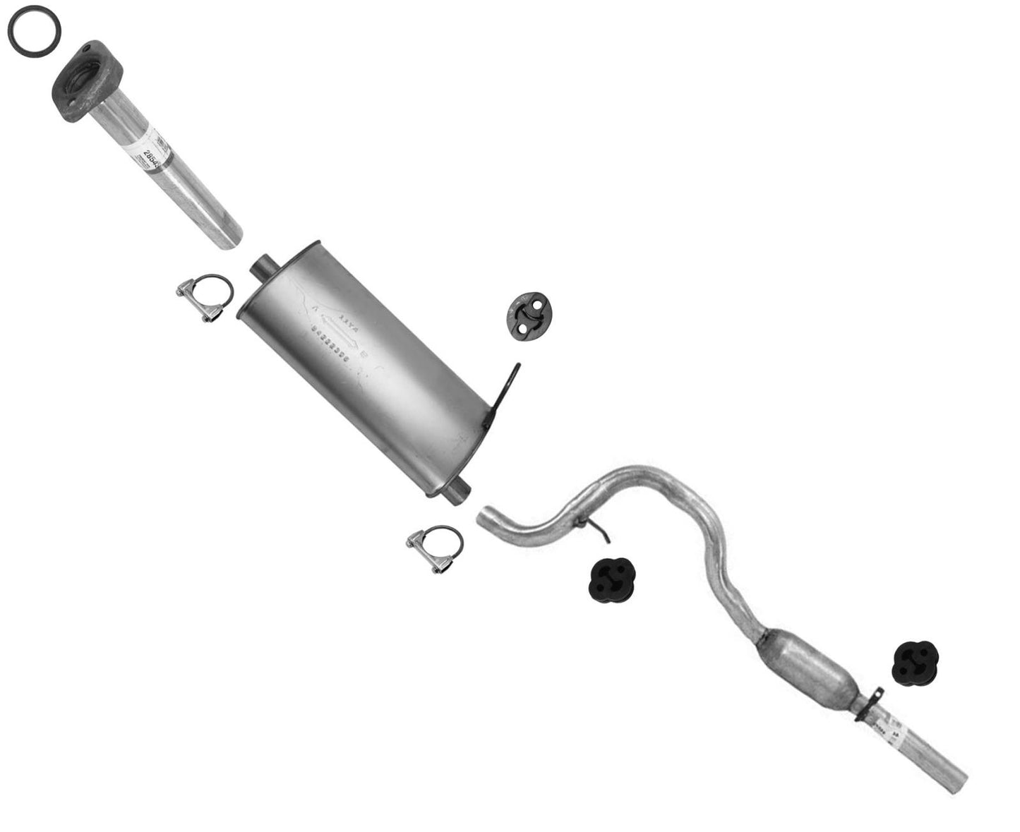 Fits 1996-1998 Chevrolet Geo Tracker 4 Door 1.6L Muffler Exhaust Pipe System