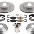 Front Coated Brake Rotors Pads Brake Drums Shoes for Hyundai Elantra 2002-2004