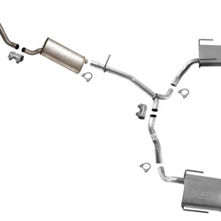 Dual Exhaust System Pipe Mufflers Clamps For GMC Acadia 3.6L 2007-2008