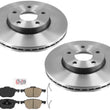 Front Performance Carbon Brake Rotors & Ceramic Pads For Ford Focus 2012-2018