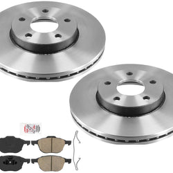 Front Performance Carbon Brake Rotors & Ceramic Pads For Ford Focus 2012-2018